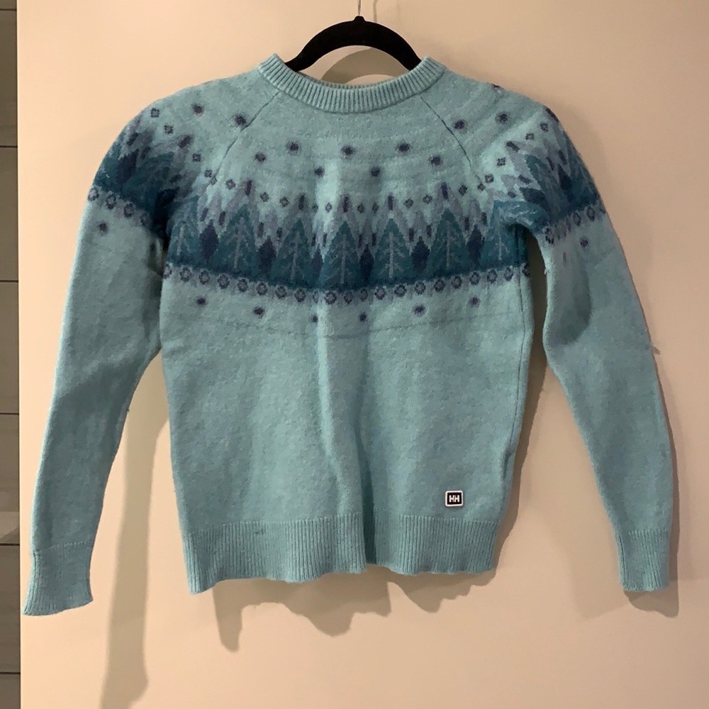 Helly Hanson Teal Blue Sweater Size Small